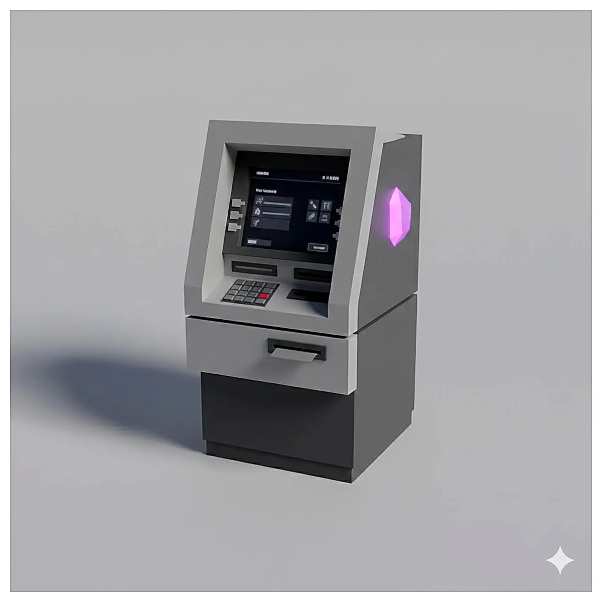 Low Poly ATM Parts Supply Replacement Accessories Assembly Electronic Device Repair Solution