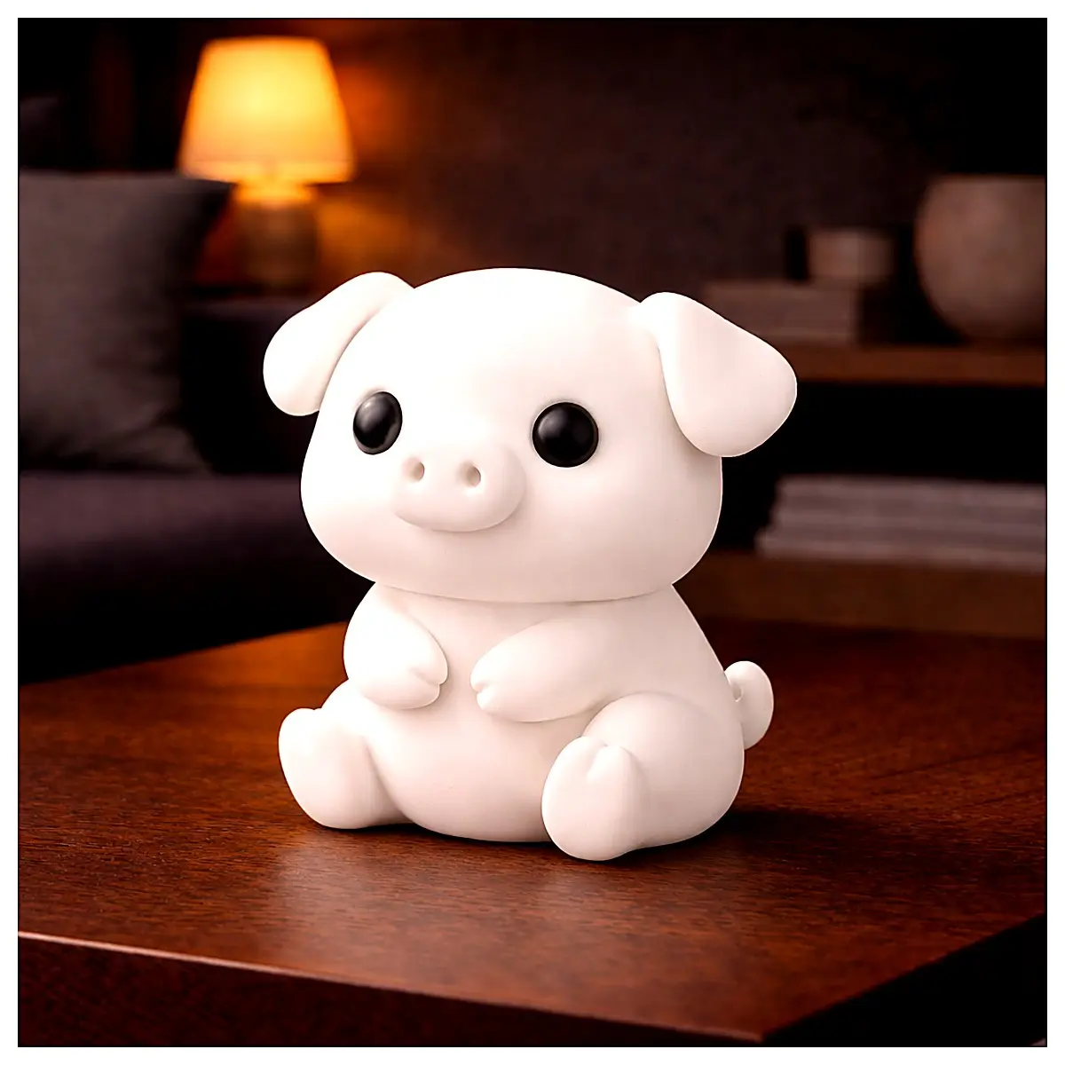 Pig QCraft Zodiac Figurine Lucky Pig Decor Creative Home Ornament Pet Toy Pig Year Gift Good Luck