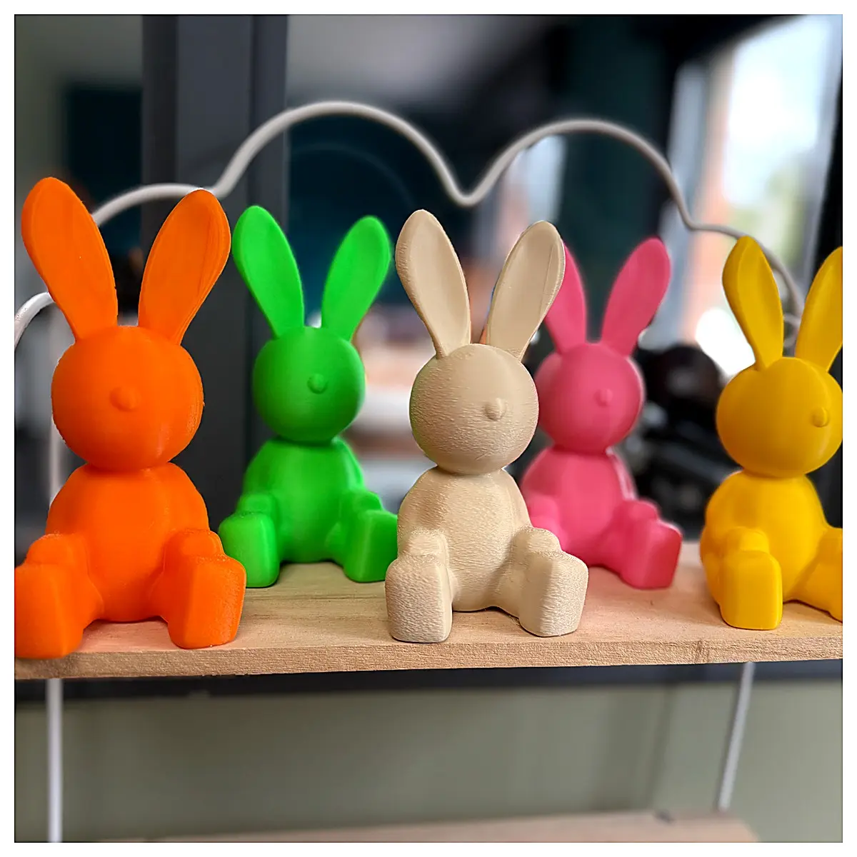 Minimalist Resurrection Bunny Figurine Easter Decoration Festive Rabbit Decor Creative Home Accent Easter Gift Idea
