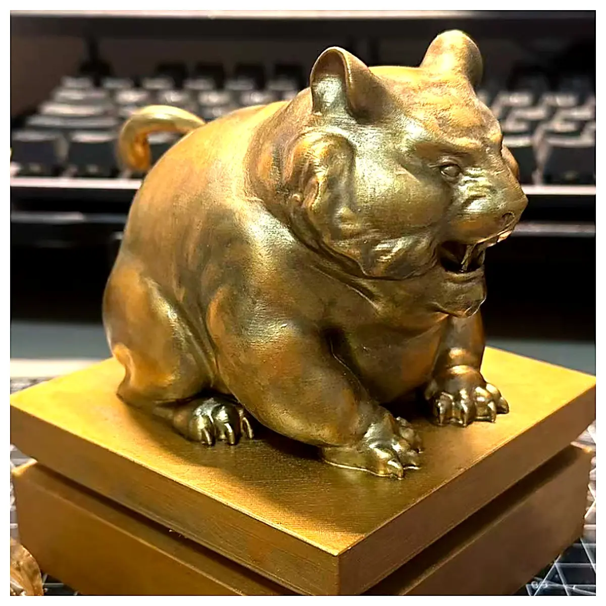 Cute Tiger Figurine Adorable Decoration Desktop Tiger Gift Toy Creative Display Pet Decor