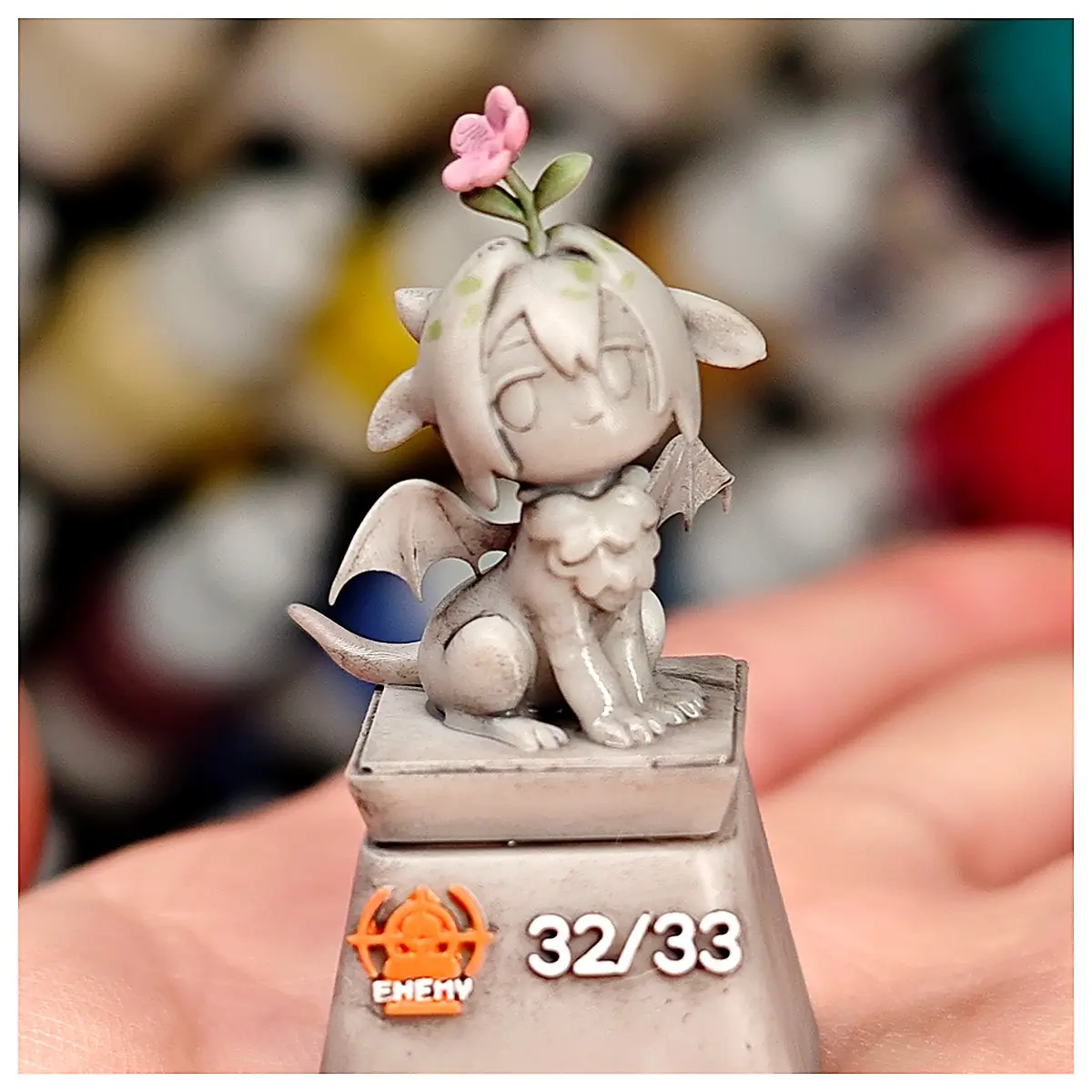 Questioning Statue Model Assemble Figurine Collectible Toy Game Accessory Desktop Decoration