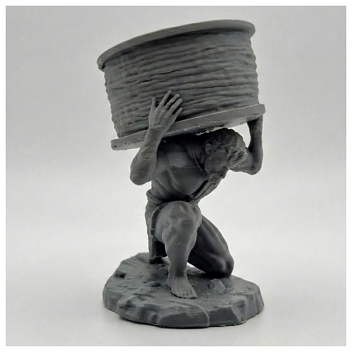 Carries the Weight of Maps Greek Mythology Print Art Collection Sculpture