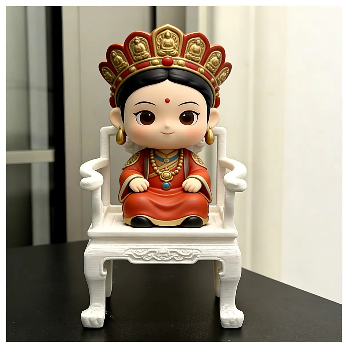 Ancient Style Scholar Chair Model Base Stand Figurine Support Decoration Traditional Furniture Accessory Desktop Display Collection