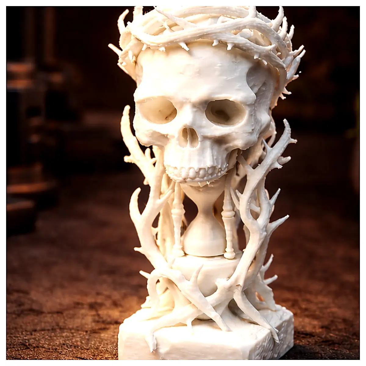 3D Printed Sculpture Time Sacrifice Art Piece Decoration Modern Design Creative Gift