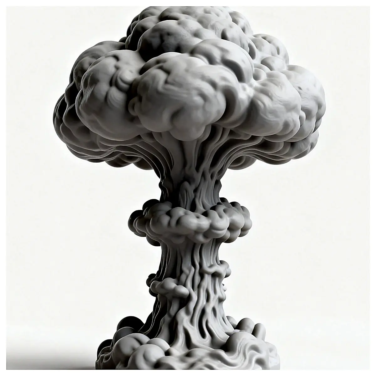 Mushroom Cloud Abstract Art Sculpture Modern Art Piece Decorative Sculpture Interior Art Display Art Collection Home Decor