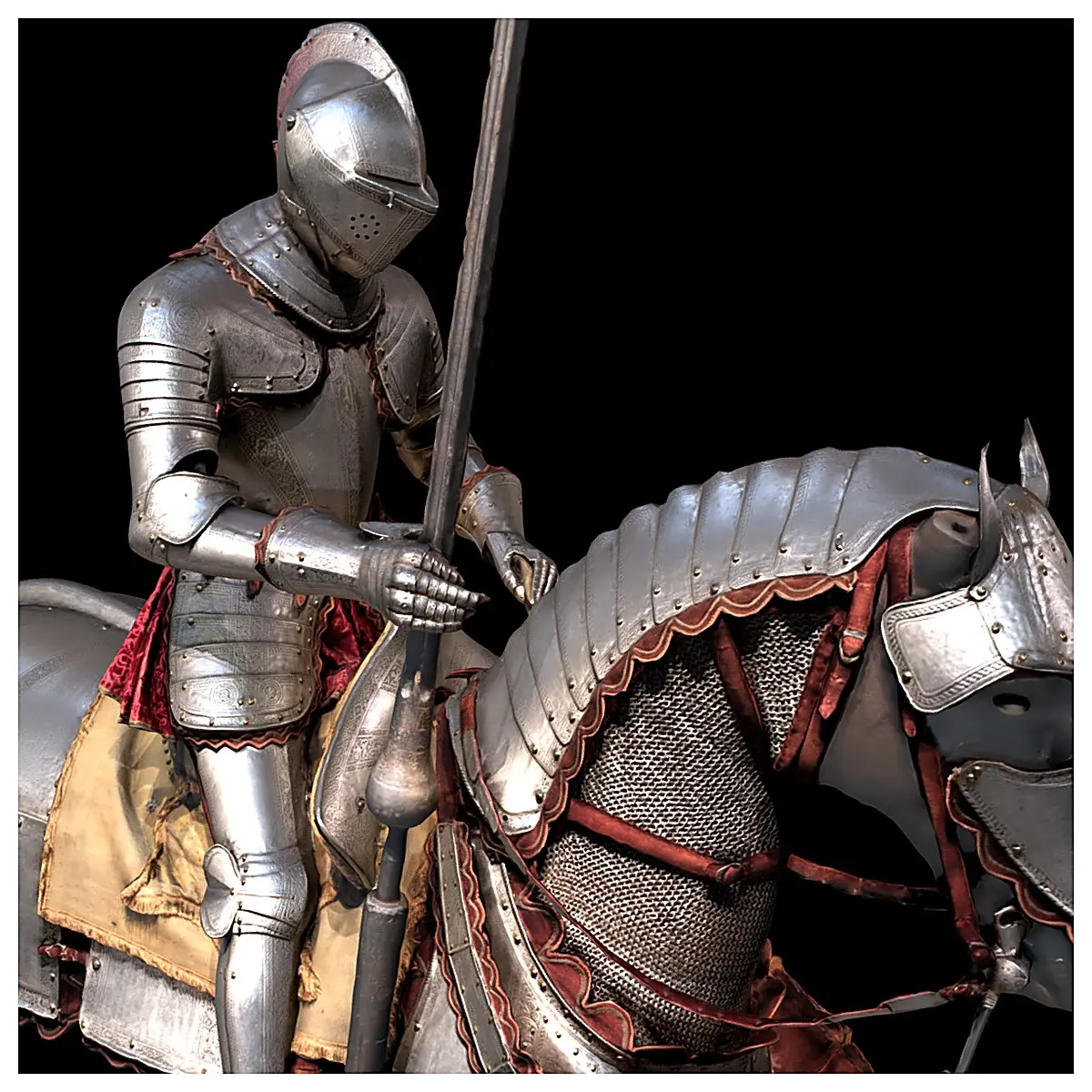 Knight Riding Gear Horse Riding Apparel Outdoor Sports Clothing Hiking Gear Trekking Footwear Outdoor Equipment