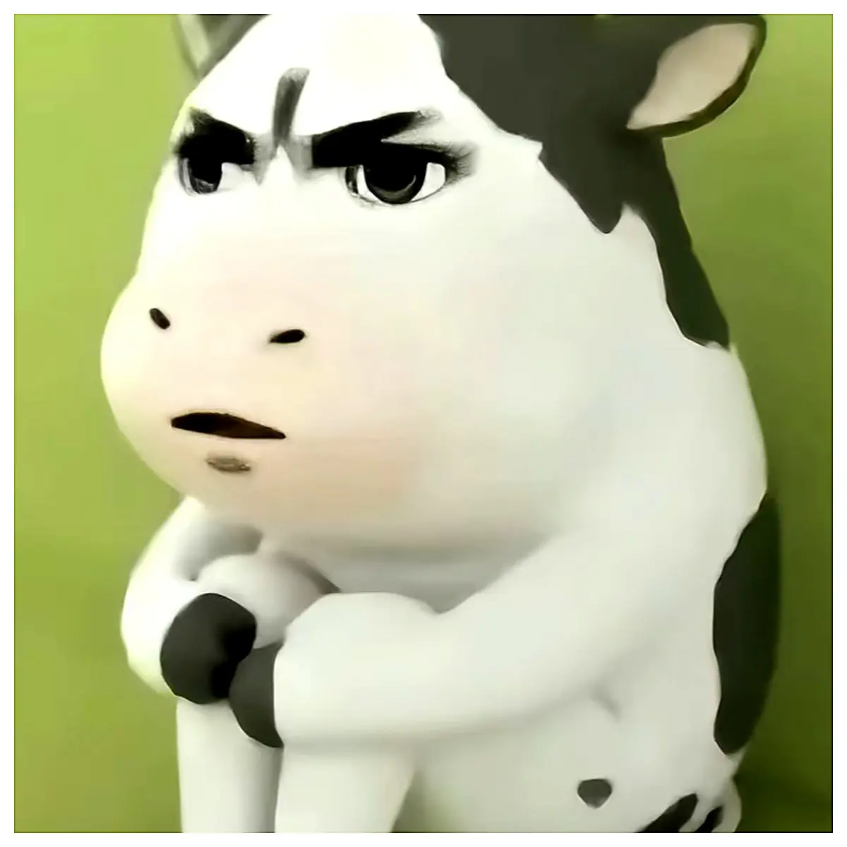Grassland Cow Pack Cute Cartoon Cow Phone Stickers Computer Wallpaper WeChat Animal Adorable Funny Humorous Gift Holiday