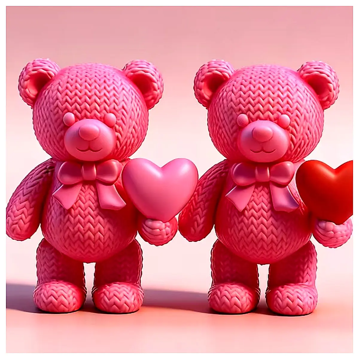 Knitted Teddy Bear Valentine s Gift Plush Teddy Bear Hugging Bear Her Soft Teddy Bear Anniversary Present