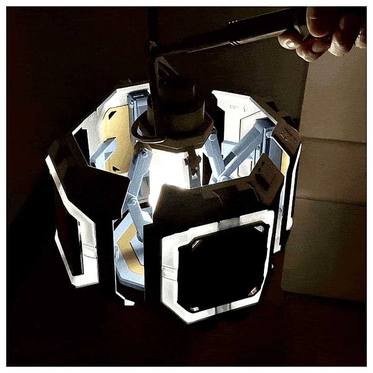 Guofeng Mech Pivot Lantern Mechanical Lantern Decorative Ornament Creative Gift Traditional Style Collectible Festival Decoration