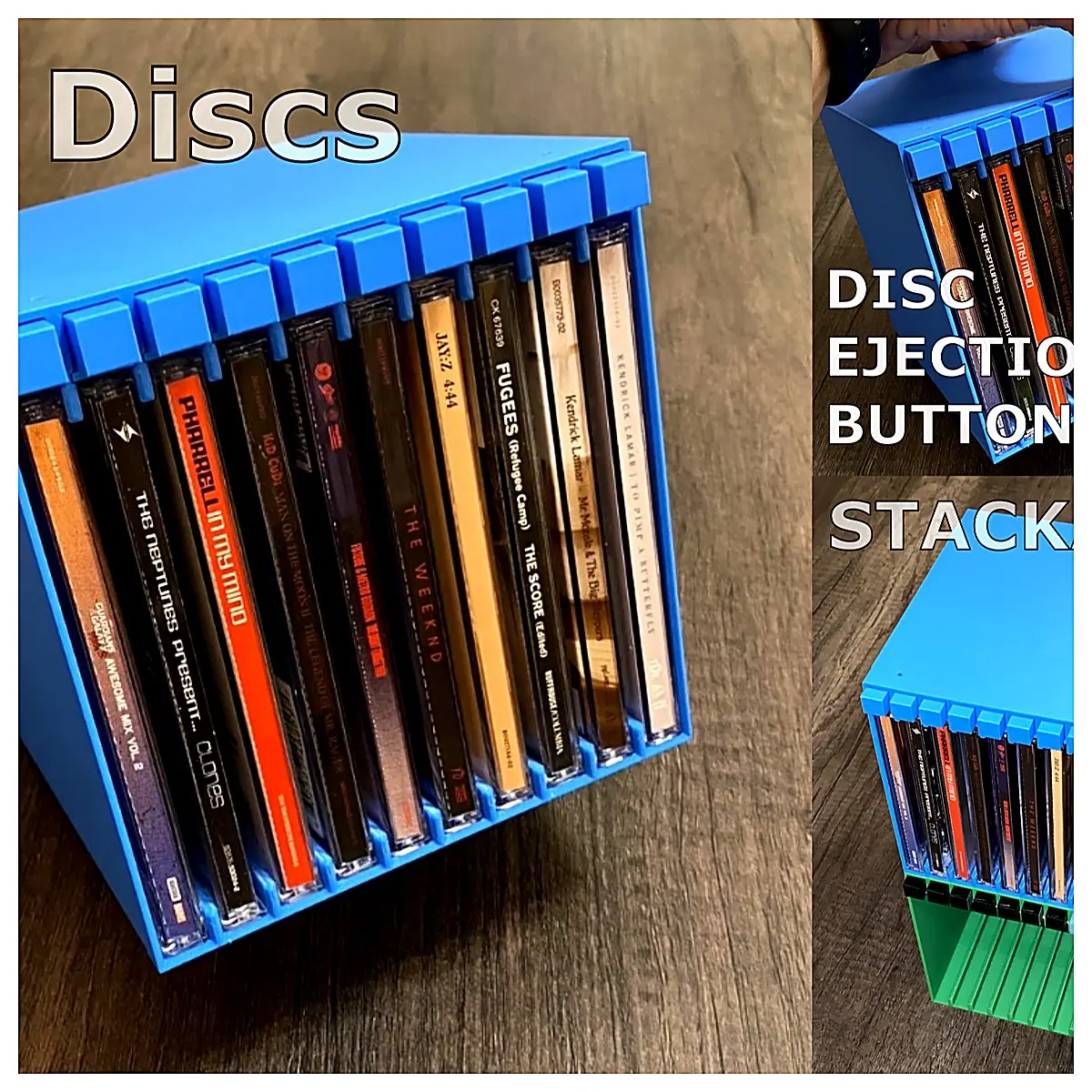 Vintage Vinyl Record Storage Box Cassette Box Record Box Music Box Collection Box Record Organizer Protection Case