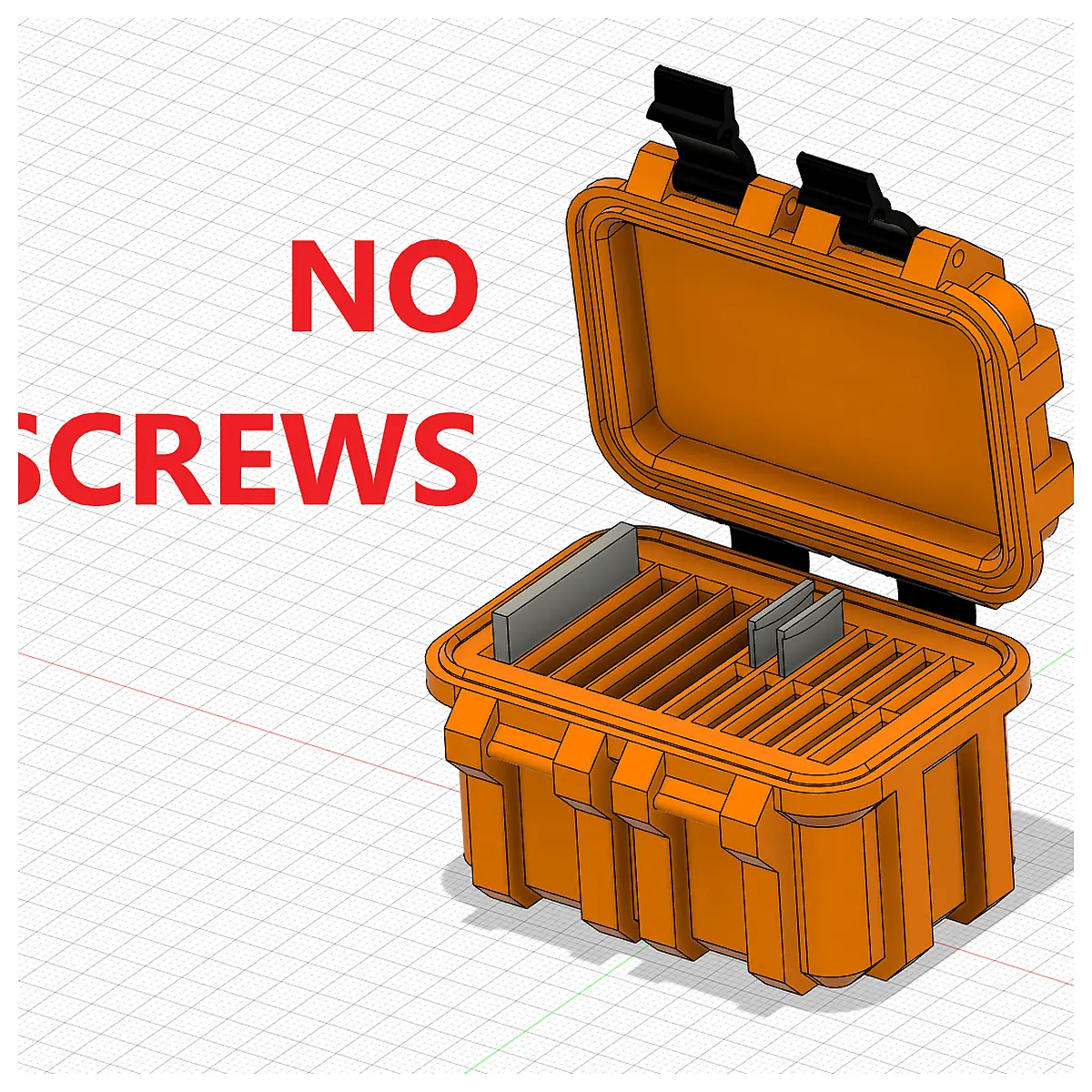 Rugged Box SD Card Micro SD Card Holder No Screws Secure Storage Multi Card Support Protection