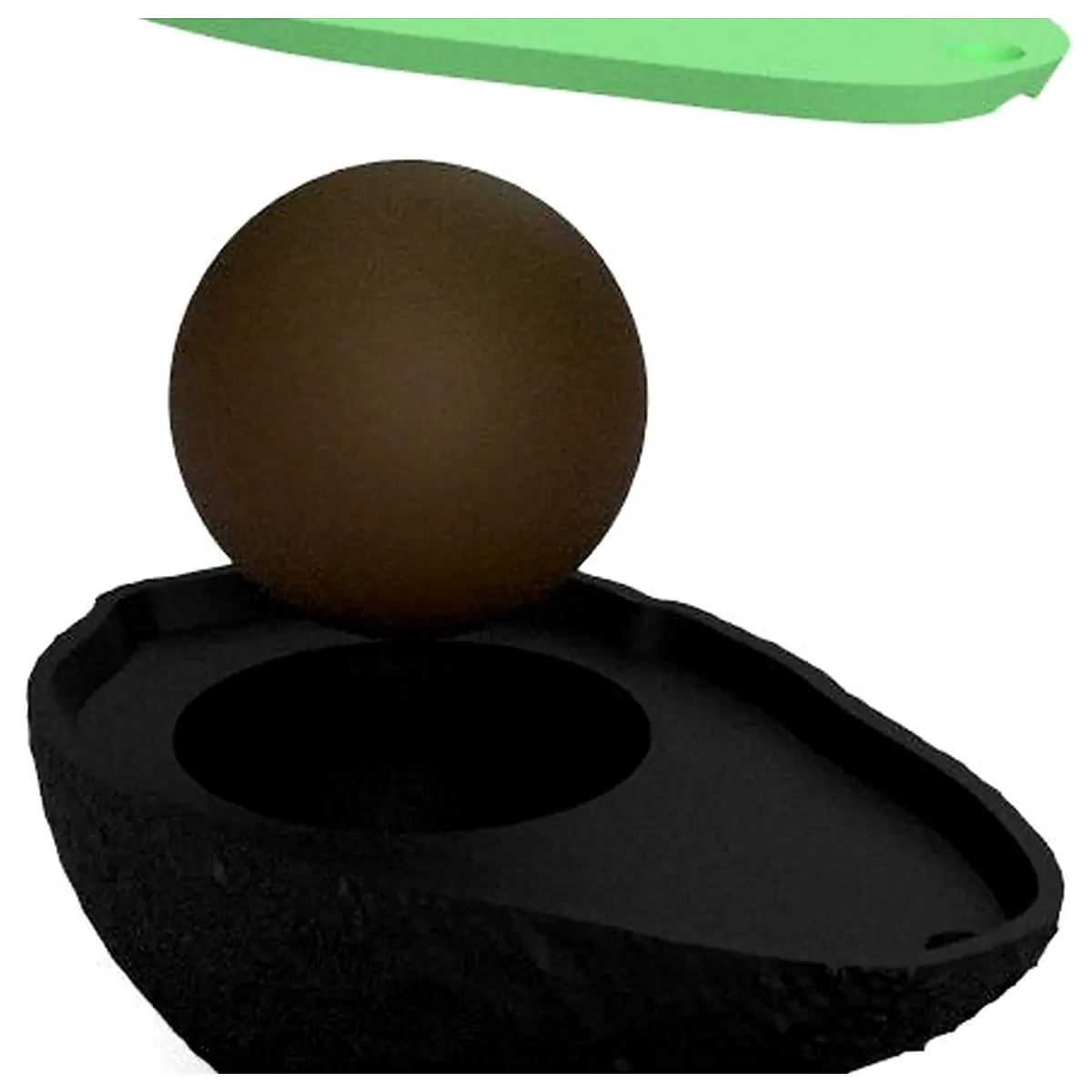 Fidget Avocado Keychain Stress Relief Toy Novelty Desk Decoration Gift Idea