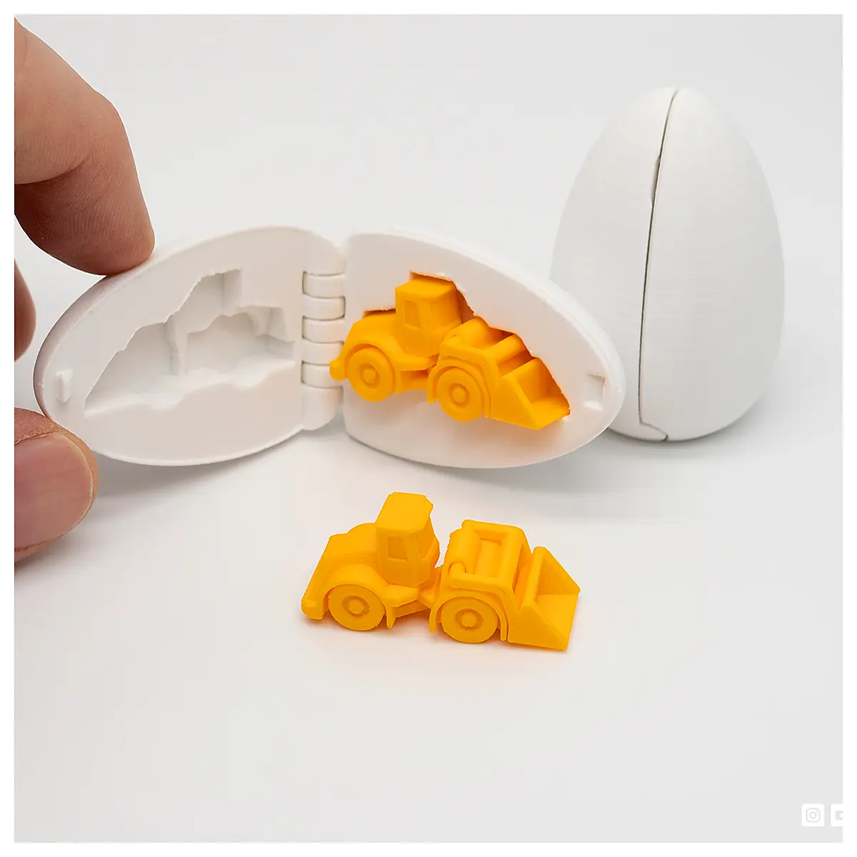 Surprise Egg 3 V2 Tiny Wheel Loader Toy Excavator Model Construction Toys Kids Toys Excavator Parts Unboxing Toy