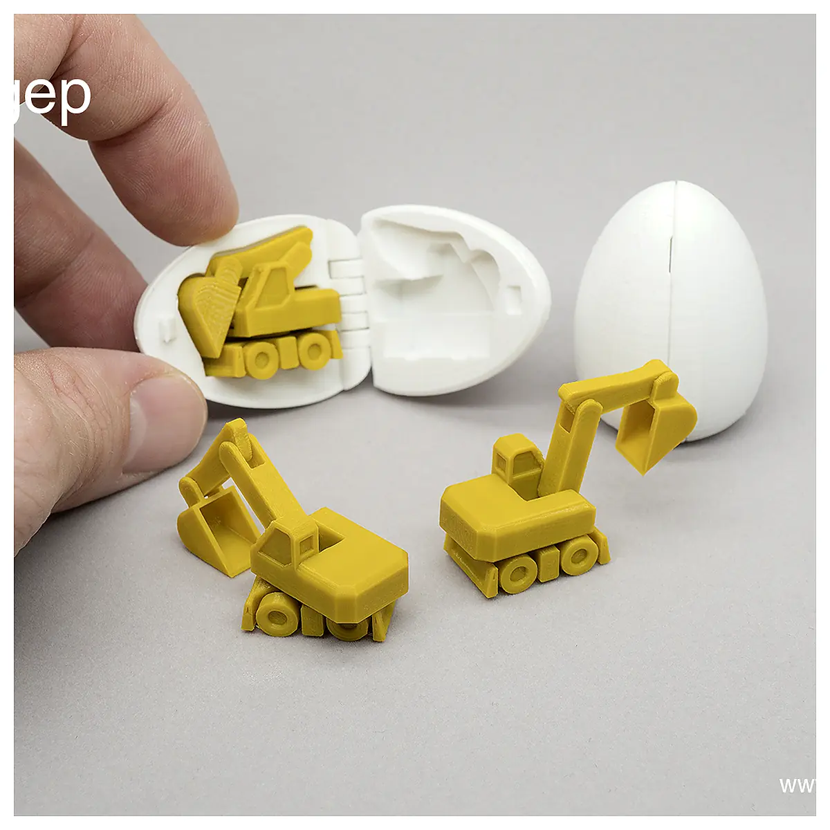 Tiny Excavator Surprise Egg Toy Excavator Model Digging Toy Puzzle Toys Excavation Tools Parts