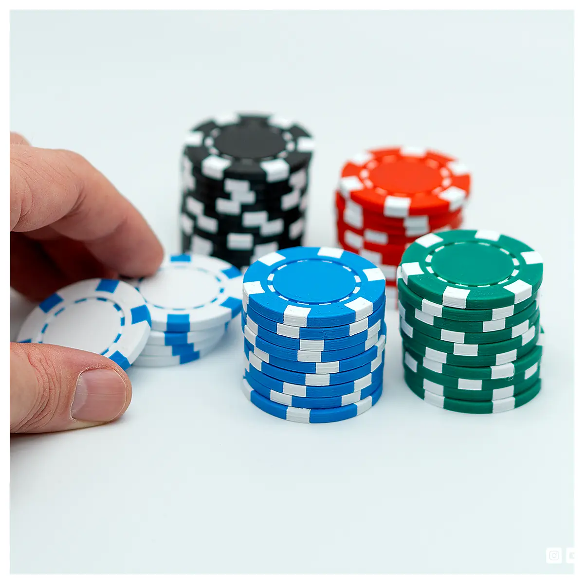 Poker Chip Set Dual Poker Chips Game Accessories Live Games Replacement Chips