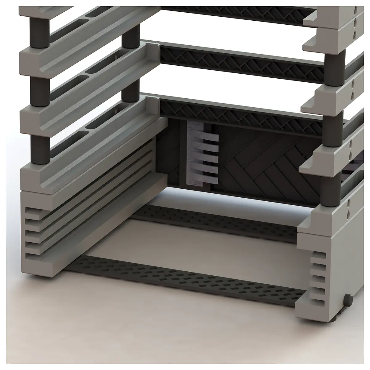 Multi Tier Storage Rack System Shelving Units Storage Accessories Storage Solutions Warehouse Organization