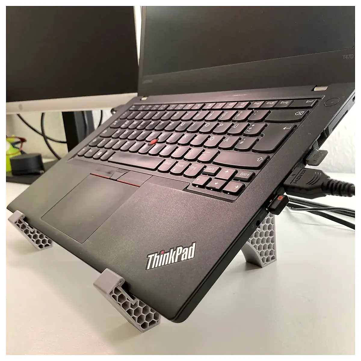 Laptop Stand Cooling Pad Adjustable Angle Desk Support Computer Accessories Compatible with Laptops Office Study Use