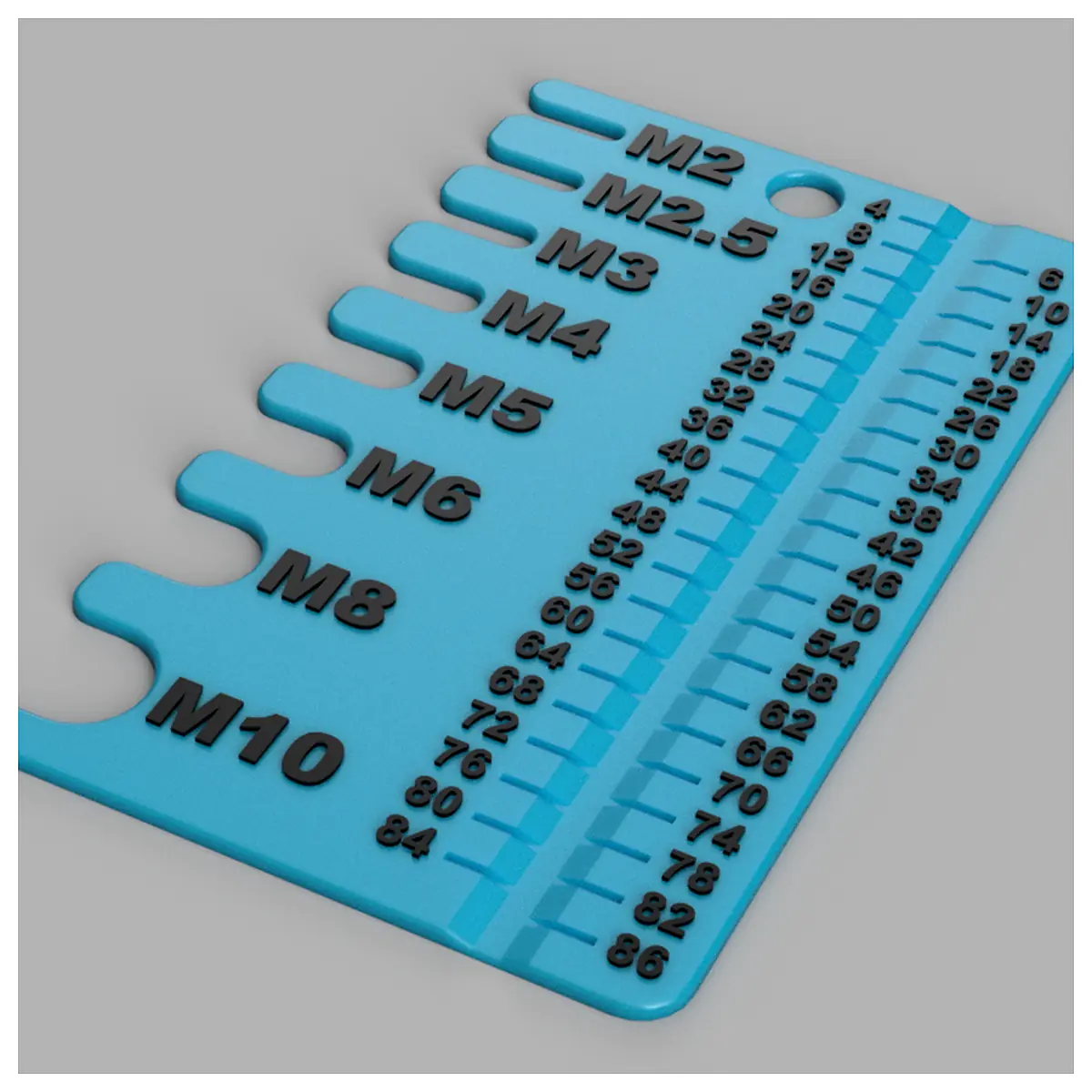 Screw Measuring Tool Wallet Edition M2 M10 4 86mm Universal Tool Parts Repair Measurement