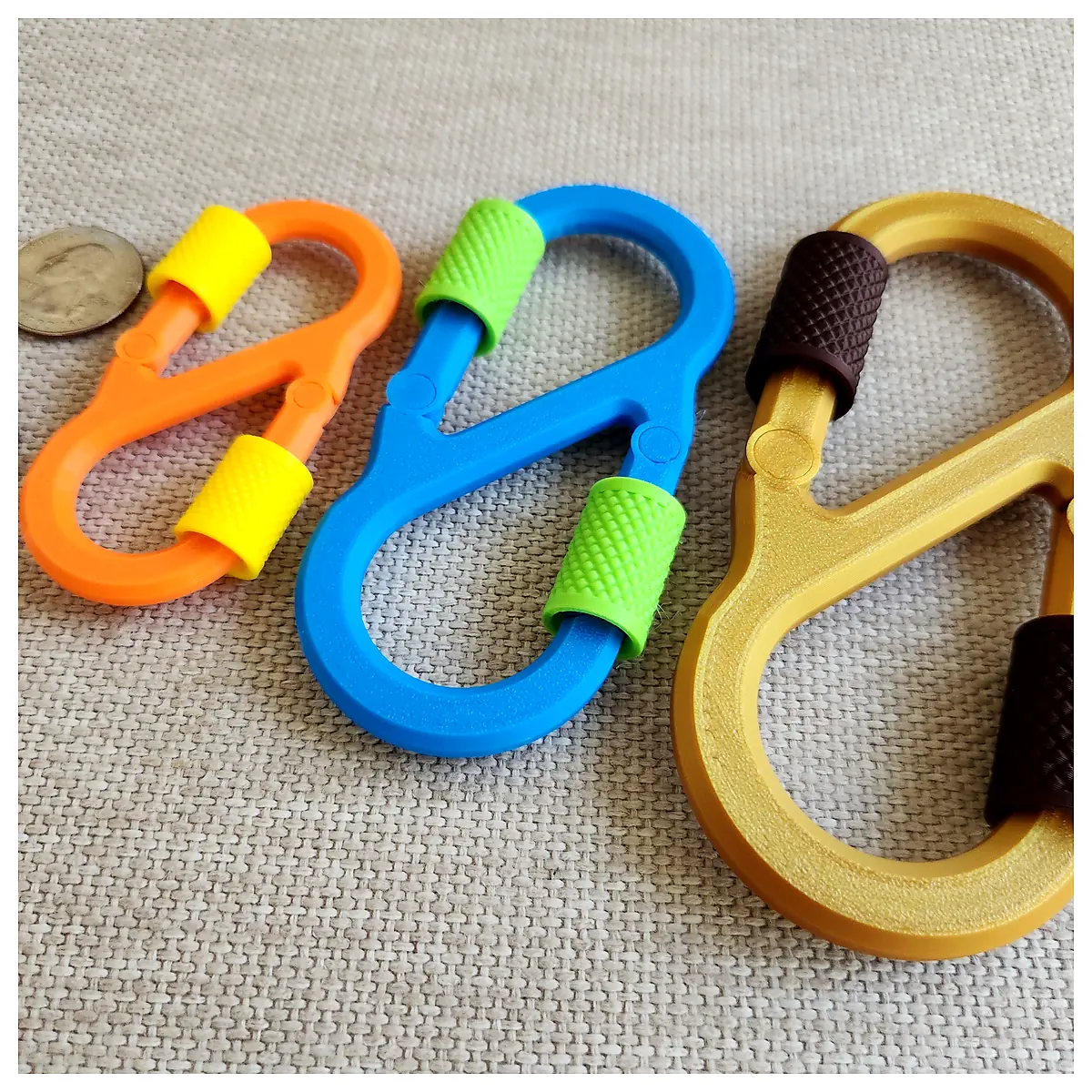 Single Locking Carabiner Multi Use Clip Climbing Gear Hardware Parts Repair Accessories