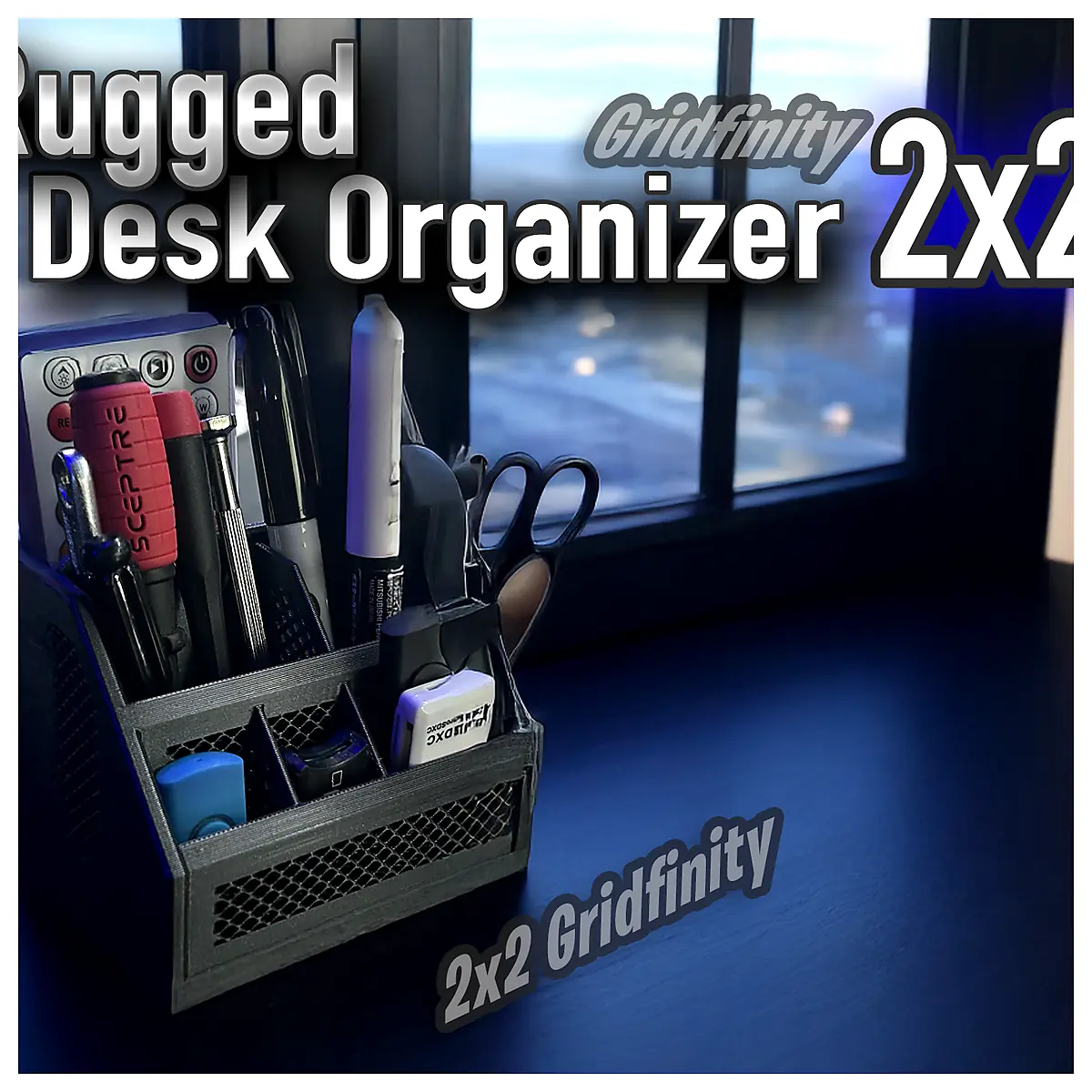 Gridfinity 2x2 Desktop Organizer Grid System Storage Cubes Accessories Parts Repair