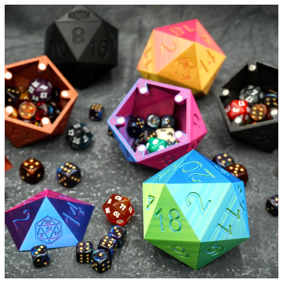 Magnetic Dice Box Storage Dice Game Dice Collection Dice Parts Universal Dice Box