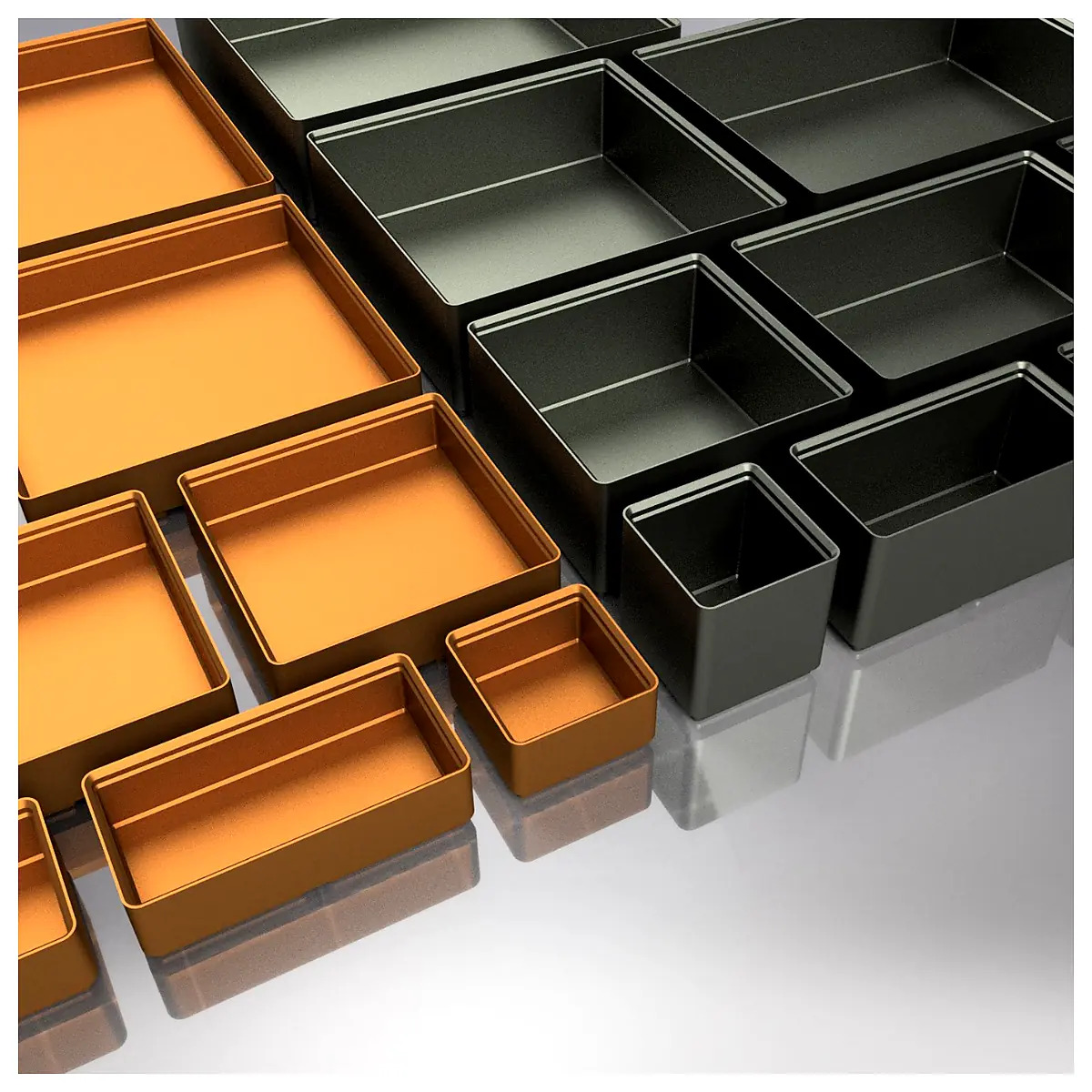 Gridfinity 26mm Wall Divider Bins 20 s Storage Organization Shelving Wall Mounted Modular Parts Repair
