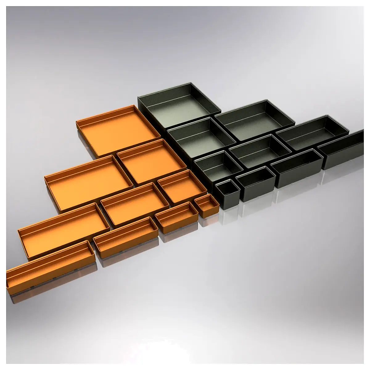 Gridfinity 26mm Wall Divider Bins 20 s Storage Organization Shelving Wall Mounted Modular Parts Repair