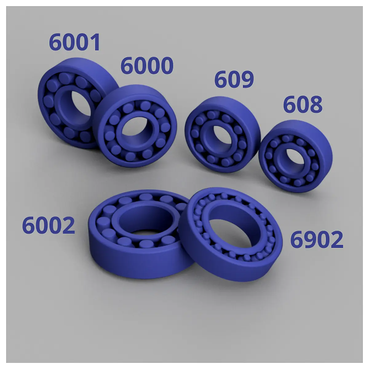 Print in Place Ball Bearings Replacement Parts Repair Universal Bearings Maintenance Spare Parts