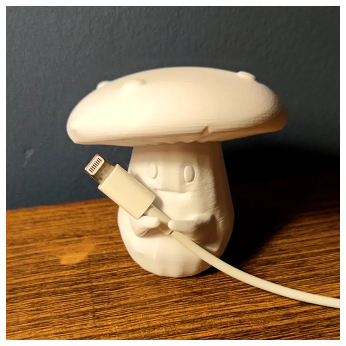 Cute Mushroom Cable Organizer Creative Home Decor Small Gadget Electronics Accessories Cable Management Plug Holder