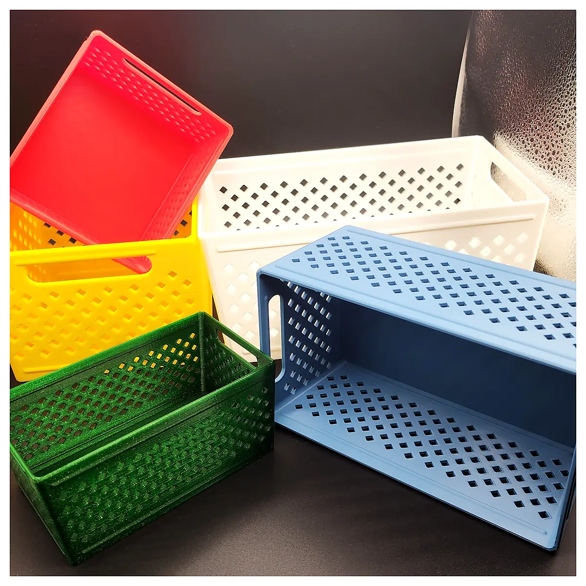 Woven Organizer Baskets with Handles No Supports Storage Bins Utility Baskets Versatile Containers Item Organization