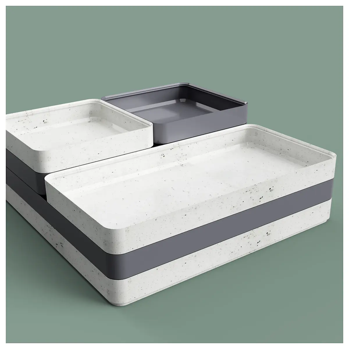 Stackable Sorting Trays 3 s Storage Containers Parts Organizer Trays