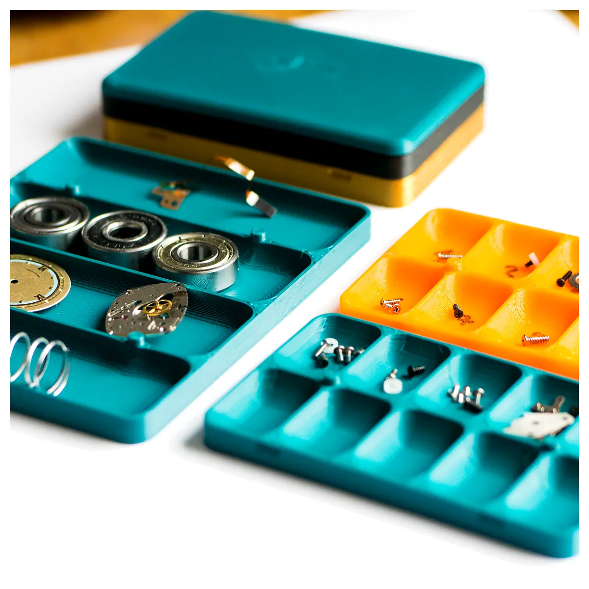 Stackable Screw Tray Box System Parts Storage Organizer Stackable Boxes Component Storage