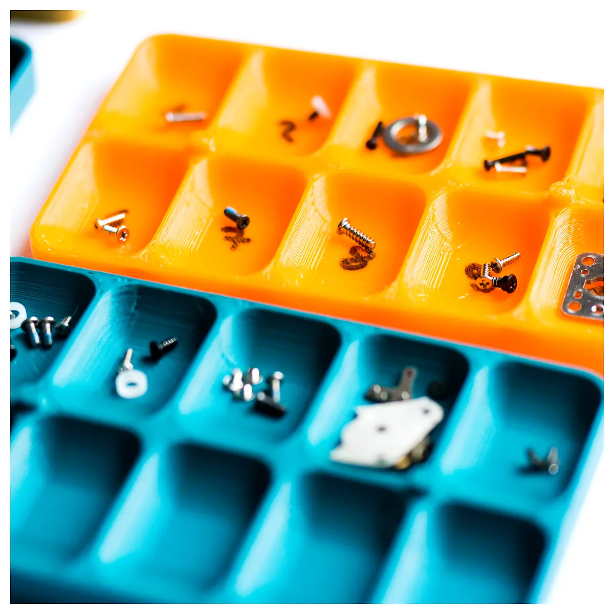 Stackable Screw Tray Box System Parts Storage Organizer Stackable Boxes Component Storage