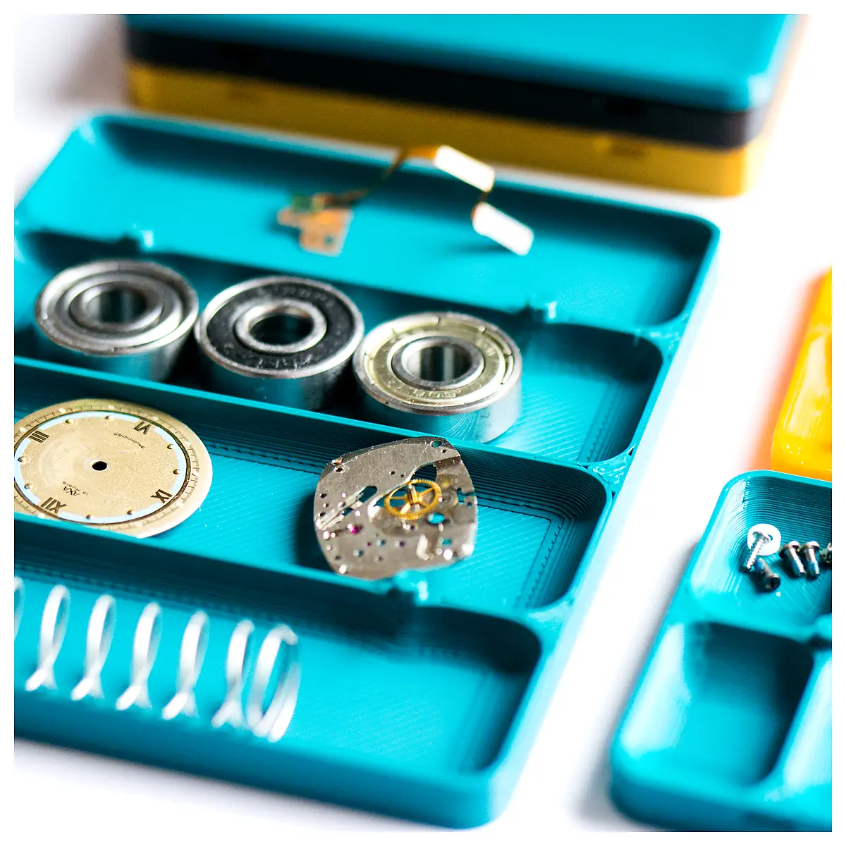Stackable Screw Tray Box System Parts Storage Organizer Stackable Boxes Component Storage