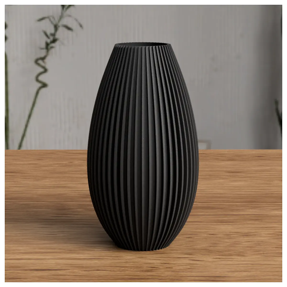 Modern Ribbed Vase Ceramic Art Home Decor Decorative Vase Art Piece Wholesale