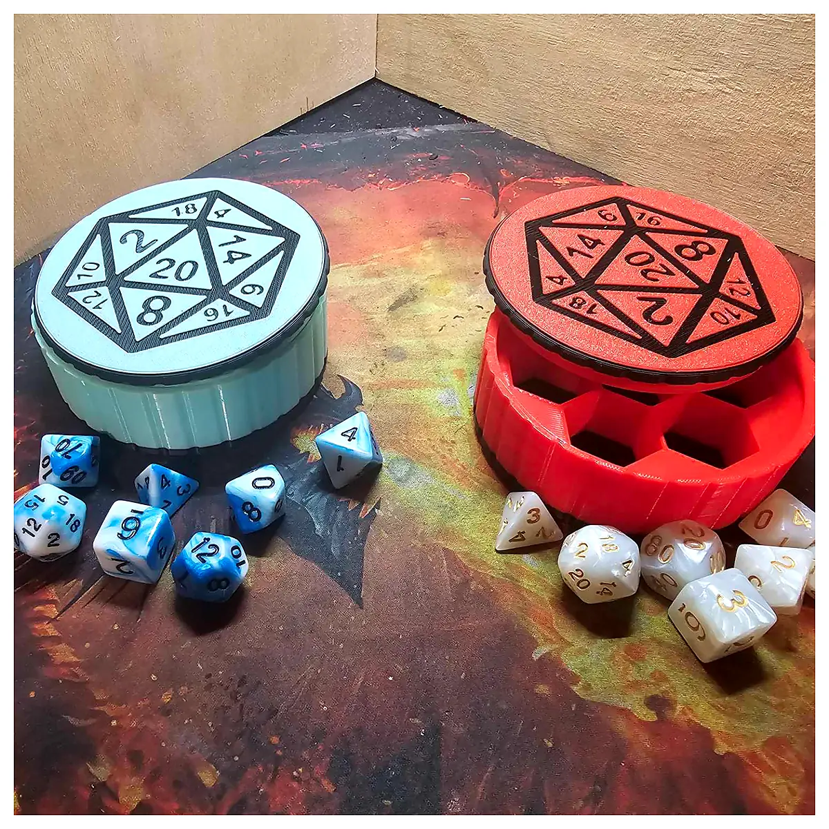 Dice Case with Screw Top Lid Dice Accessories Dice Box Screw Lid Dice Parts Repair