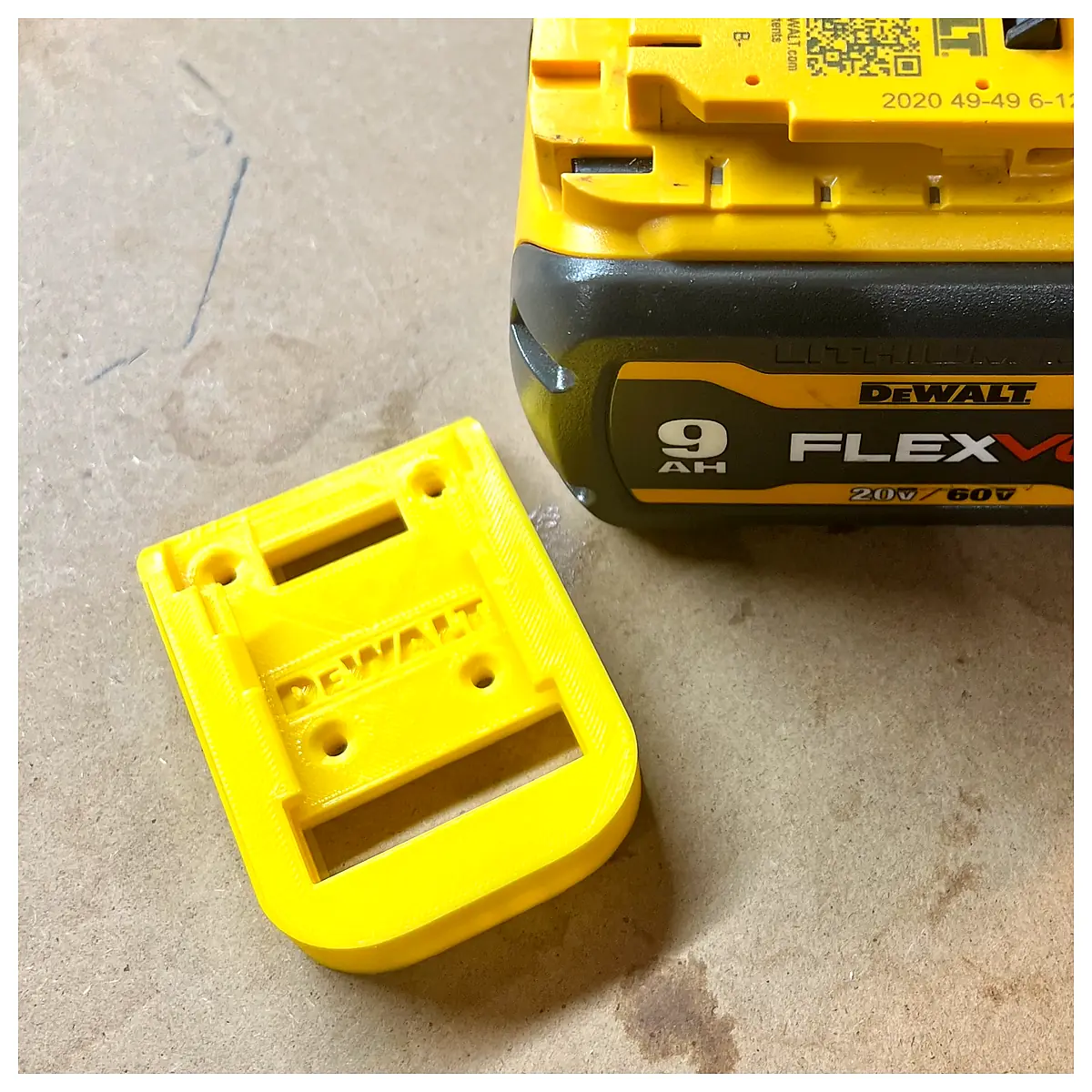 Dewalt 20V Battery Mount Holder Accessory Compatible with Dewalt Batteries Repair Parts