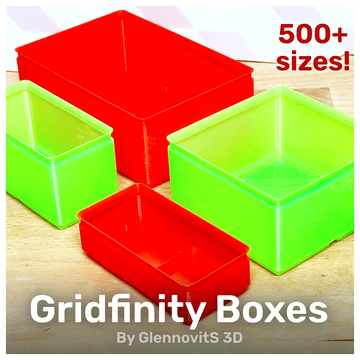 Gridfinity Box Quick Lite Filament Storage System Parts Accessories Repair Tools
