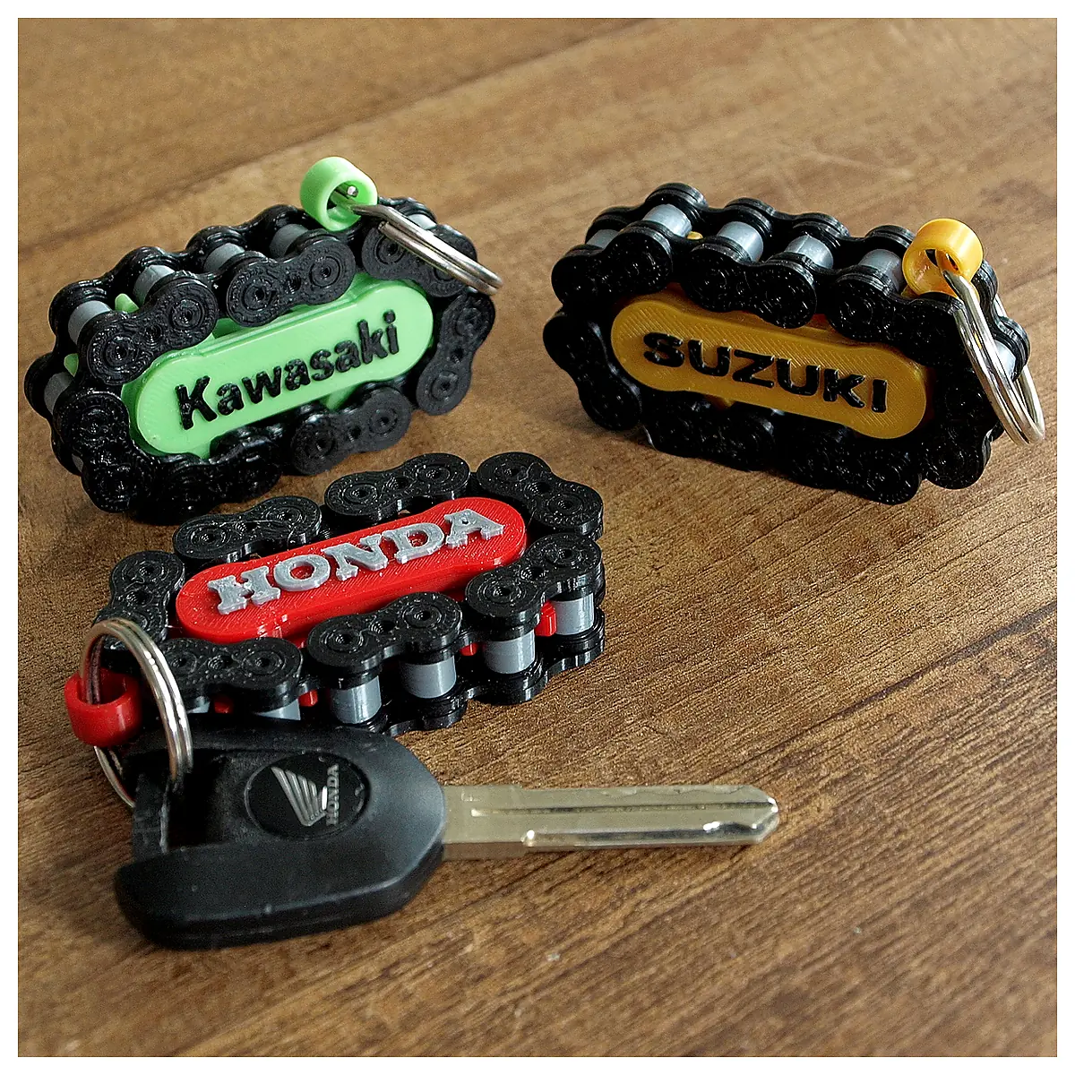 Roller Chain Key Ring Motorcycle Chain Parts Chain Repair Ring Chain Links Motorcycle Accessories