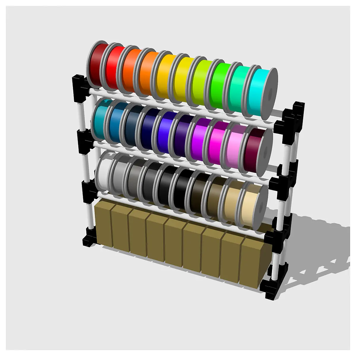 Super Strong Filament Storage System Expandable Storage Organize Endless Space Parts Storage Parts Box