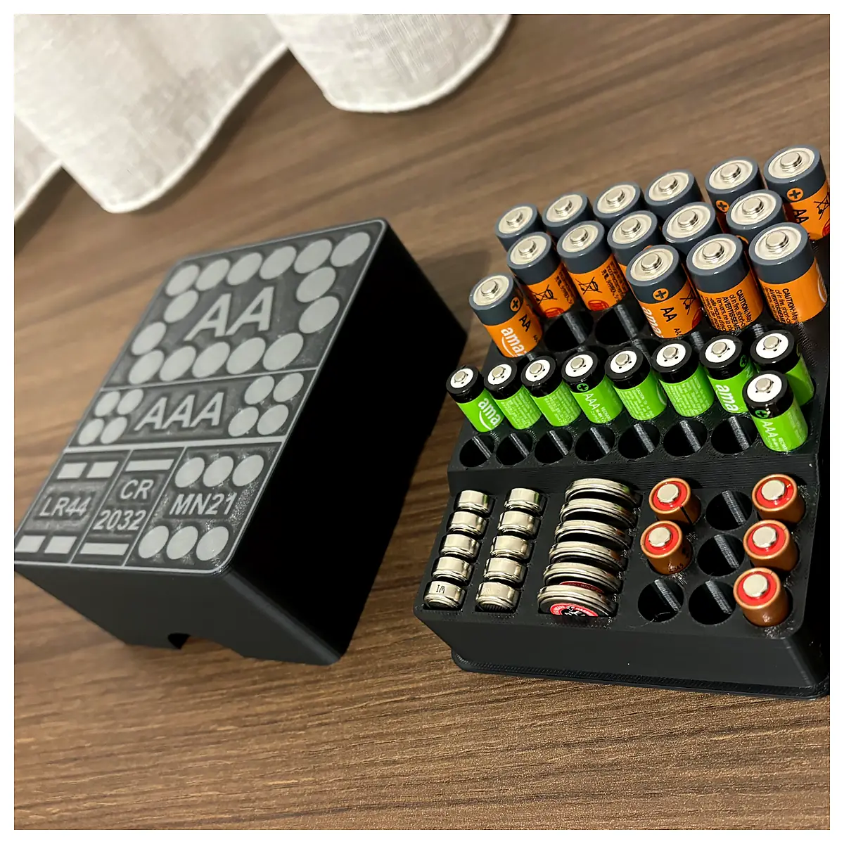 Battery Holder Box Organizer Battery Storage Case Electronic Parts Protection Accessories Multi Functional Charger Case