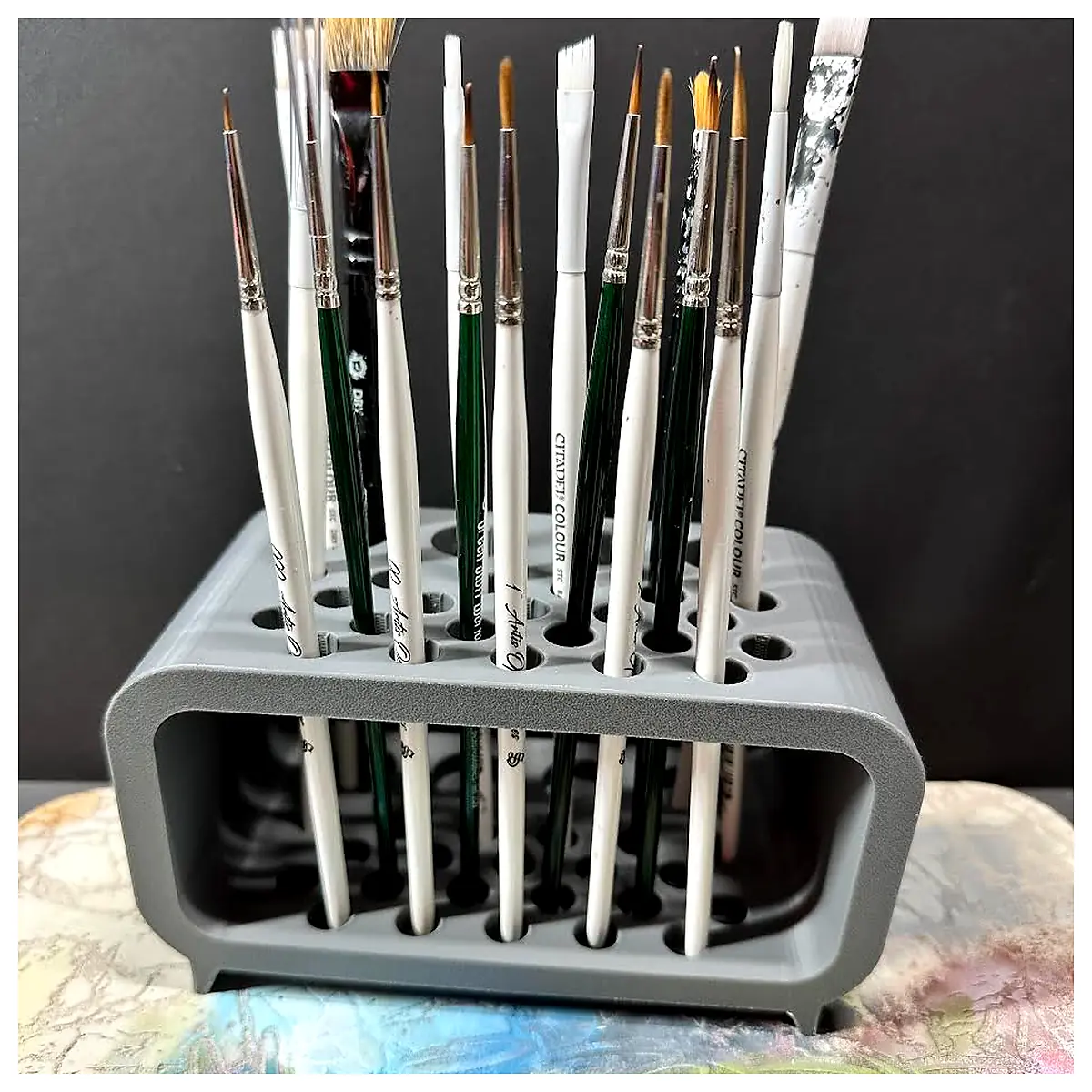 Modified Brush Holder Brush Caddy Art Supplies Painting Tools Creative Home Decor Storage