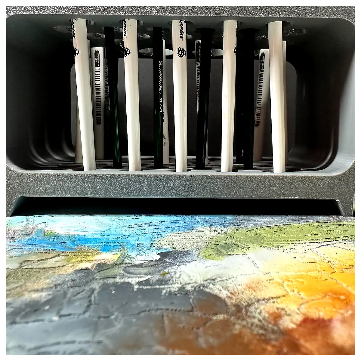 Modified Brush Holder Brush Caddy Art Supplies Painting Tools Creative Home Decor Storage