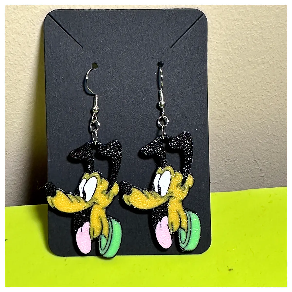 Pluto Earrings Drop Star Earrings Space Jewelry Cosmic Gifts Star Drop Necklace Silver Earrings
