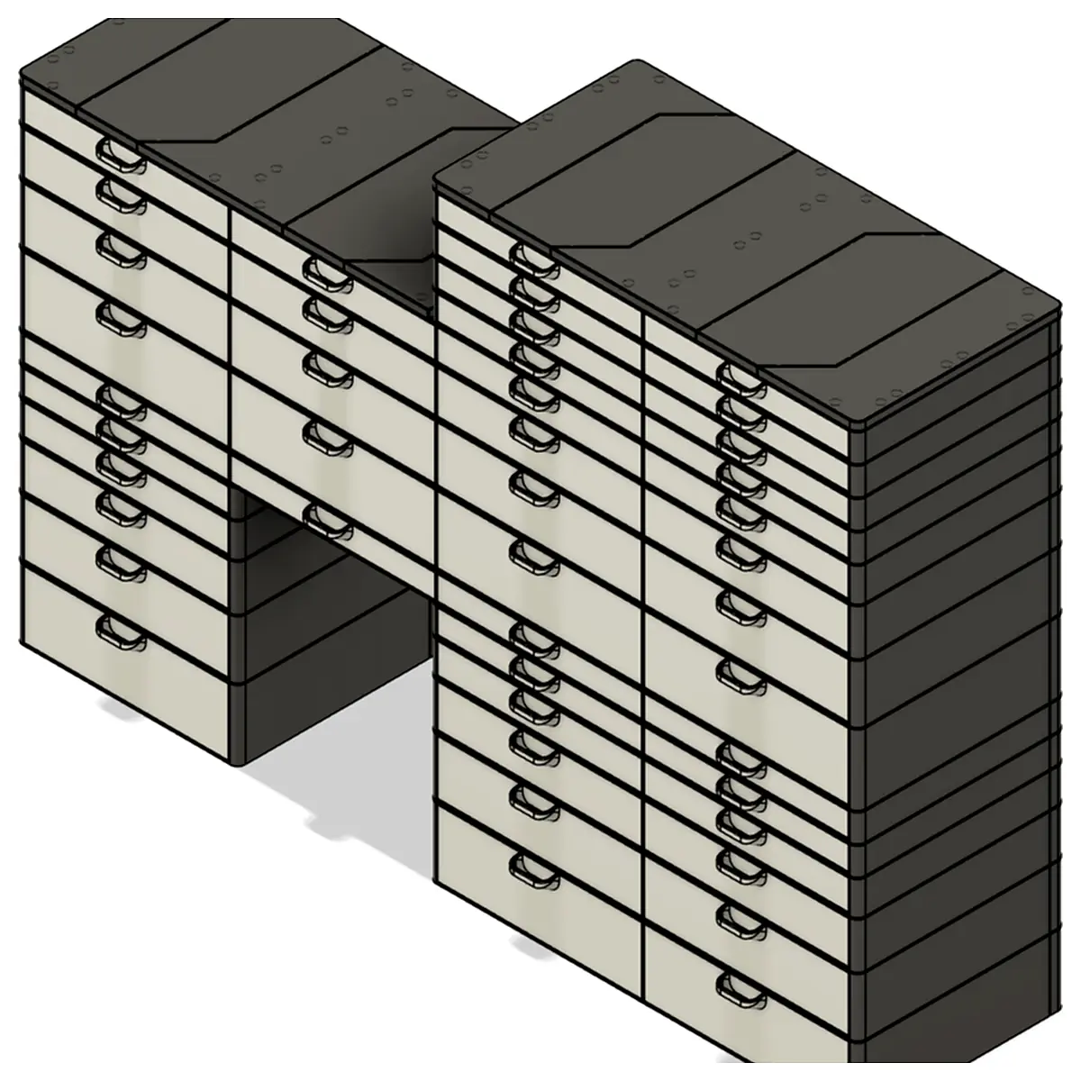 Modular Rack System Gridfinity Parts Repair Organization Storage Accessories for Gridfinity