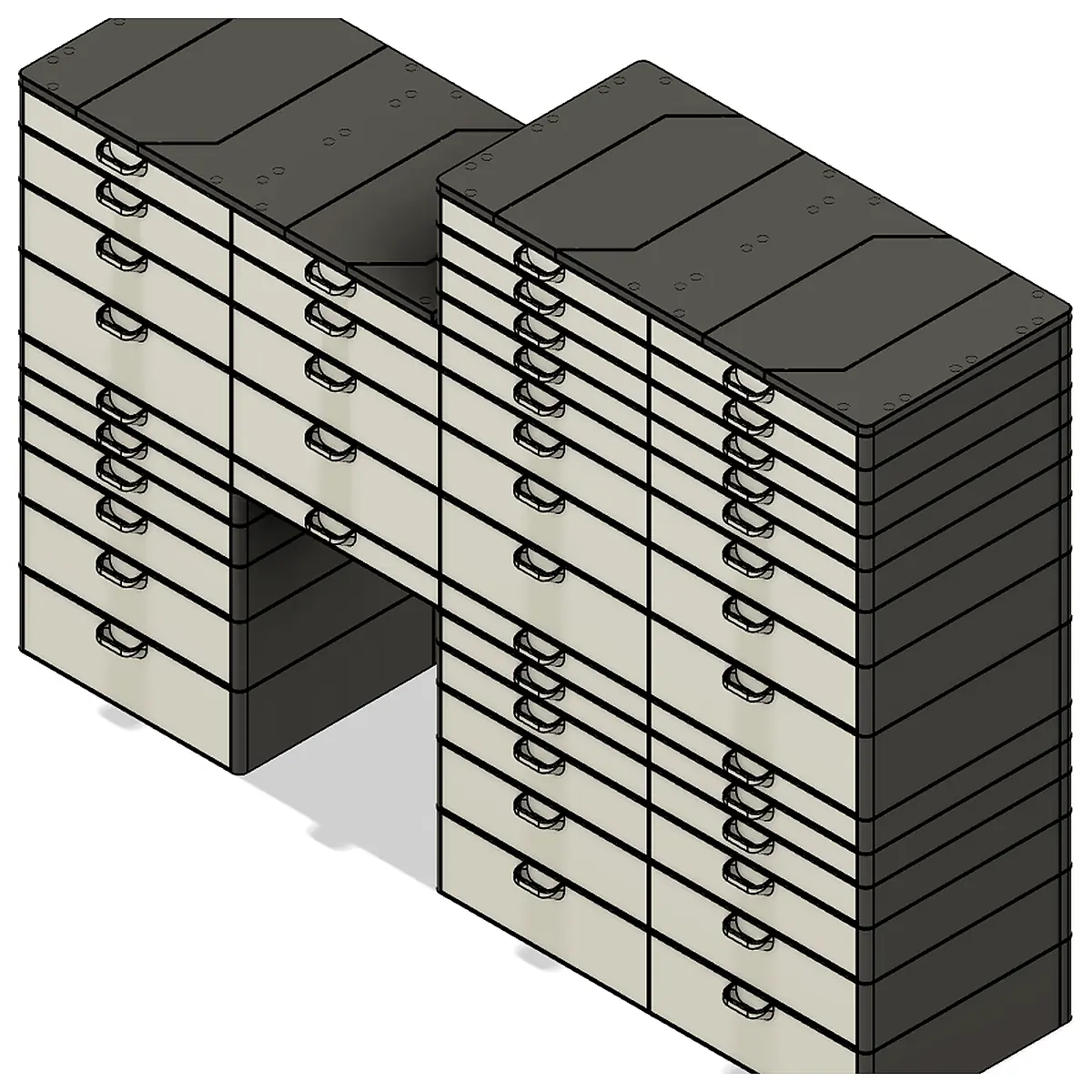 Modular Rack System Gridfinity Parts Repair Organization Storage Accessories for Gridfinity