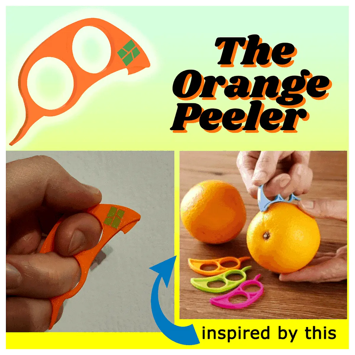 Orange Peeler Multi Tool Peel Citrus Fruits Kitchen Gadget Easy Peeling Tool Orange Slicer