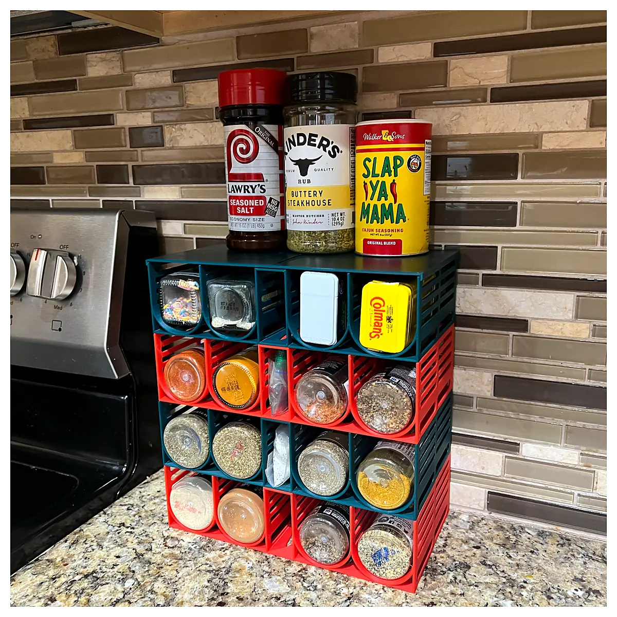 Modular Spice Rack Organizer Kitchen Storage Spice Shelves Parts Accessories Repair