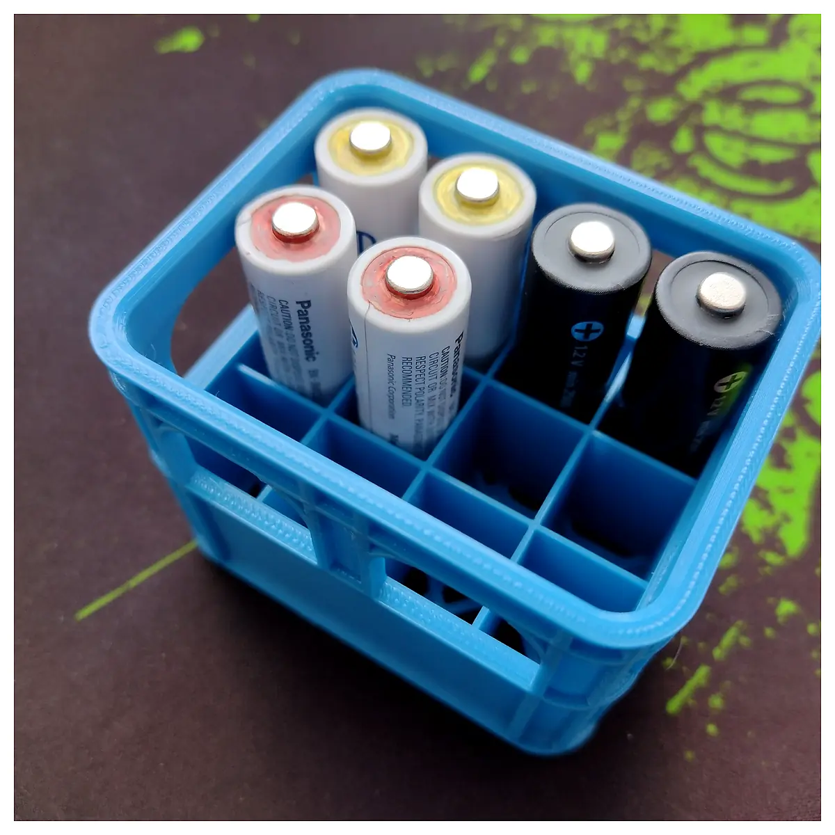 Stackable Beer Crates Universal Battery Storage Battery Parts Repair Organizer