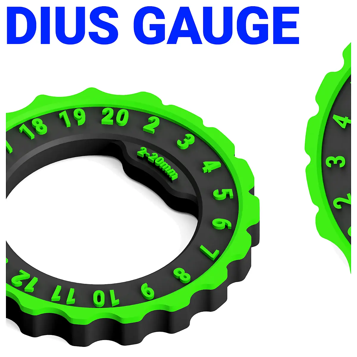 Diameter Gauge Radius Tool Metric 2 20mm Measurement Precision Parts Repair